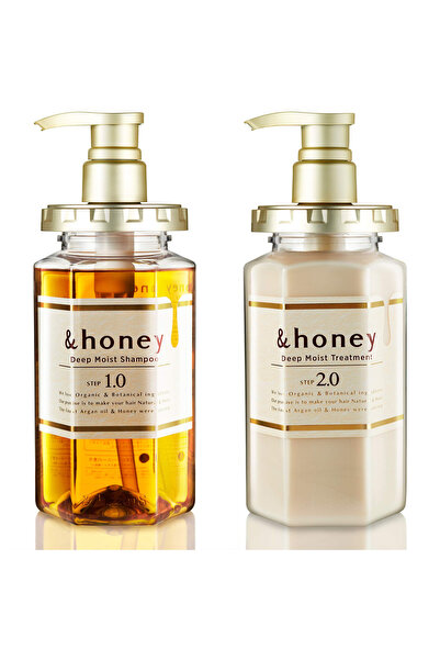 Honey مجموعة العناية بالشعر شامبو وكريم مرطب قطعتين