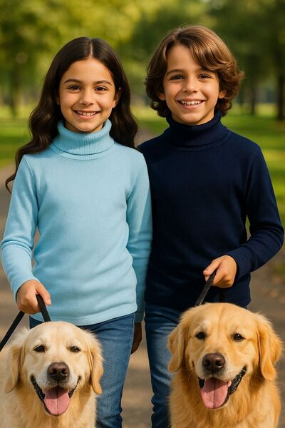 Mcr سترة قطنية طويلة الأكمام للأطفال من الجنسين قماش مجدّل كاسكورس قطعتين (تر...