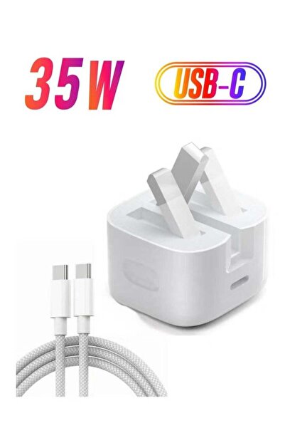 Generic USB-C Fast Power Adapter with Type-C Cable for iPhone 15 Series & iPad