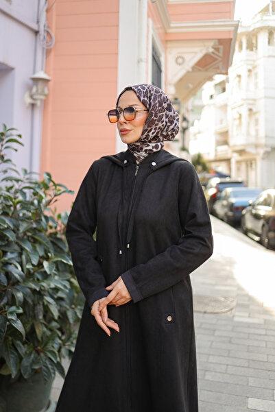 KADEEM Melina Suede Hooded Cap – 422158