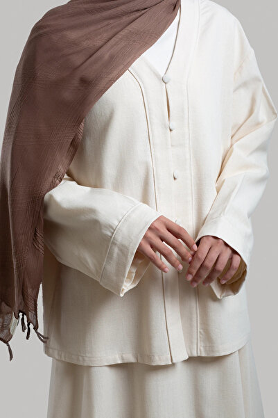 Lemaye Μπουφάν από φυσικό λινό - Πέτρα