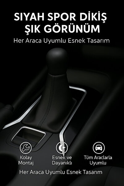 AutoDesign Proton Gen Black Synthetic Leather Black Sport Stitching Gear Shift Boot