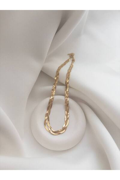 Minne Jewelry-Accessory قلادة من الفولاذ على شكل ضفيرة شعر - قلادة فولاذية - ...