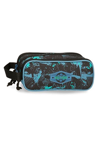 Roll Road Borseta baieti, Soccer, 3 compartimente, multicolora, 22x10x9 cm