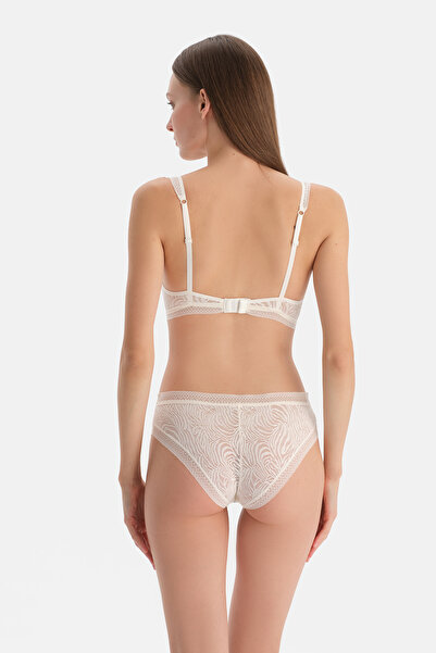 Dagi Ecru Lace Brazilian Panties
