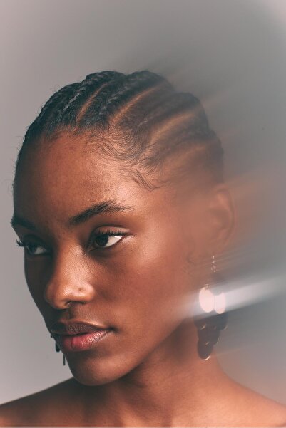 Stradivarius Oval sallantılı küpe