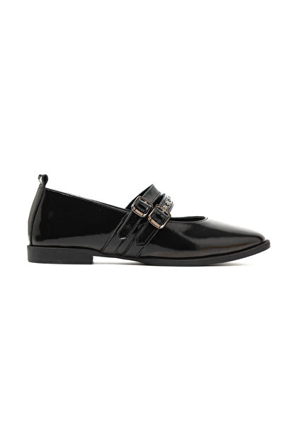 John May Women / Girls Oxford (Classic) Mar-25K-241-138 Black Patent Leather