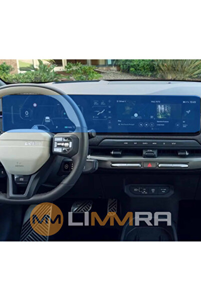 Limmra واقي شاشة كيا Ev9 للوسائط المتعددة والعدادات الرقمية 12.3+12.3 بوصة شا...