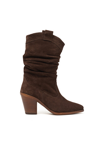 John May أحذية نسائية / بناتية RC-25K-001-R17300 جلد سويدي بني 7