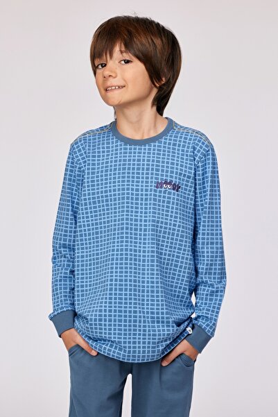 Woody 10-16 Yaş Erkek Pijama-Qtr - 926 Z Aop Cat Studıo Boys