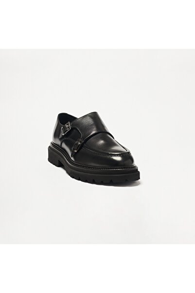 John May Men's Oxford (Classic) Og-345 Black Leather