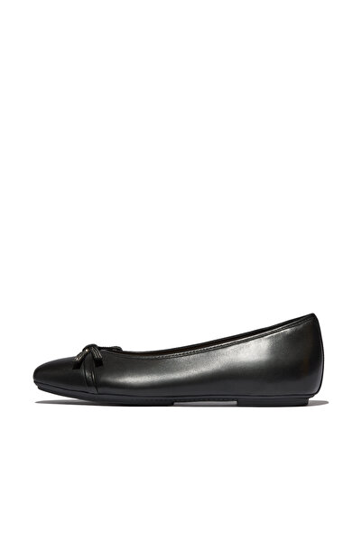 Fitflop حذاء باليه للنساء / البنات E3E-001 DELICATO GLITZ-BOW LEATHER BALLET ...