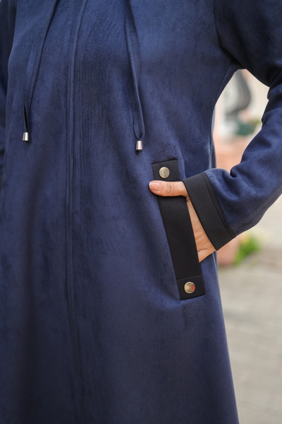 KADEEM Melina Suede Hooded Cap – 422158