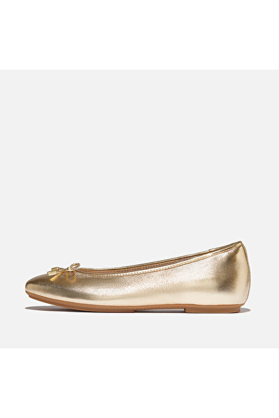 Fitflop Women / Girls Babet Ih2-C89/675 Delicato Bow Soft Metallic-Leather Ba...
