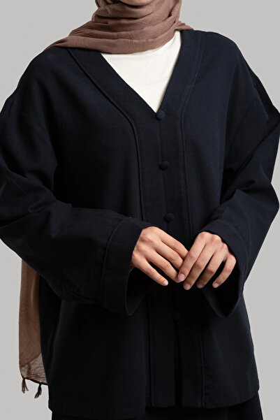 Lemaye Μπουφάν από φυσικό λινό - Μαύρο