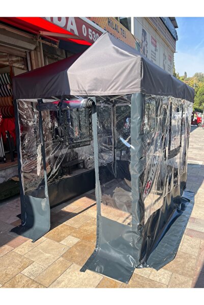 HİLAL ŞEMSİYE 3x2 etrafı şeffaf ile kapalı gazebo çadır
