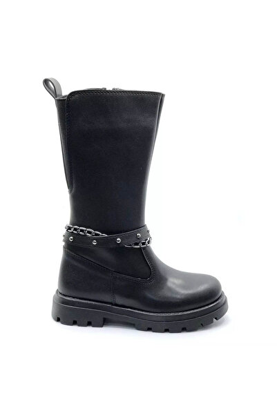 trender Paris Filet Black Girls' Boots