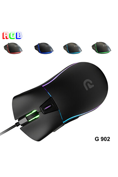 VOREX Trio - G902 Siyah RGB Gaming Mouse | Kablolu Oyuncu Faresi