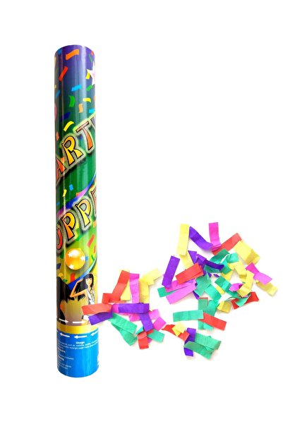 Endless Confetti cannon 40 cm multicolored paper