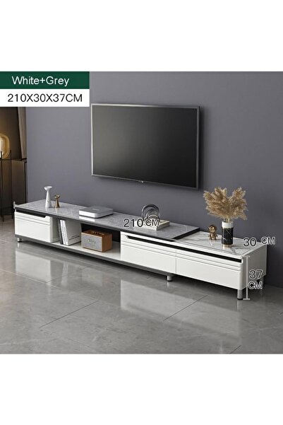 KEKE Living Room Modern Shelf Storage Cabinet Table 210 CM