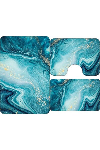 OEM Bathroom Rugs, 3-Piece, Non-slip, Abstract Pattern