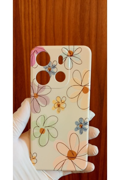 Newon Tecno Spark Go 2023 Daisy Flower Printed Inside Velvet Premium Silicone Phone Case