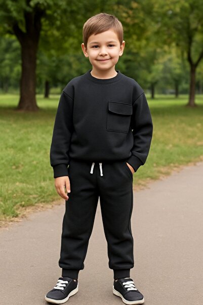 Yalçınoğlu Kids 3 Thread Thick Winter Children's Suit I Special Design Offering Comfort, Style and Quality Together (3-10 Years Old)