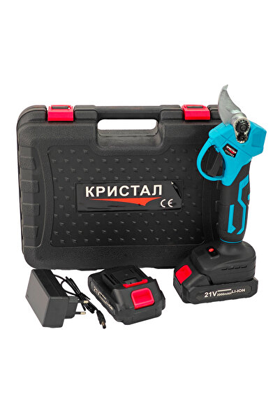 DDT Foarfece electrice pentru viță de vie, crengi, DDT-CRISTAL cu 2 baterii 2...