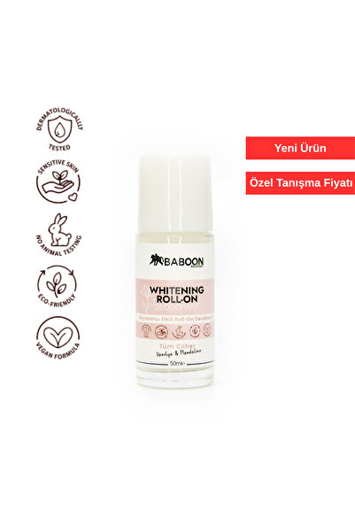 Baboon Natural Whitening Roll-On Deodorant – Vanilya & Mandalina