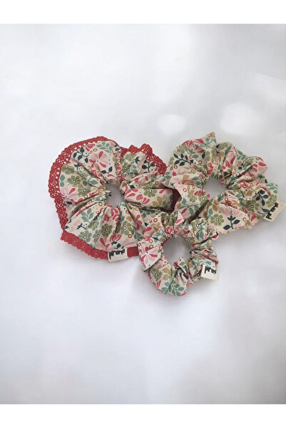 Pirene Mira Trio Set – 3-Piece Scrunchie Set, Elastic Hair Tie Set