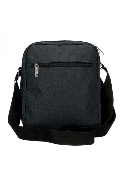 Movom Men's shoulder bag, tablet compartment Trimmed, navy blue, 22x27x8 cm