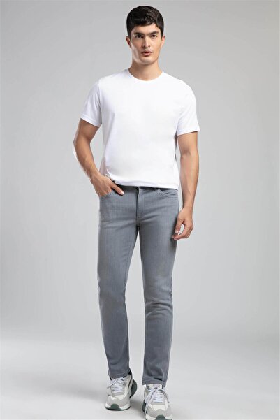 Lee Cooper Marco normal waist slim fit straight leg gray men's jean pants