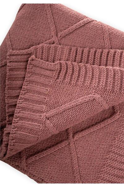 Cigit Knitwear Blanket 80X100 cm Dusty Rose