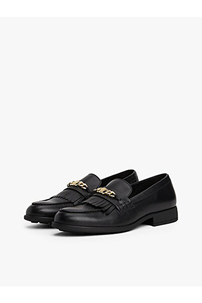 Tommy Hilfiger Leather Th Monogram Chain Loafers