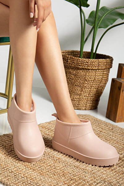 PLN SHOES Eva Waterproof Fur Lined Thick Sole Ankle Women's Boots & Booties