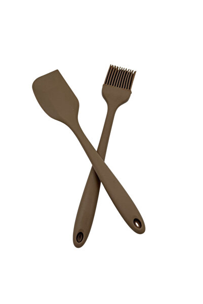 B&D Oil & Spatula Set 2Psc -Brown