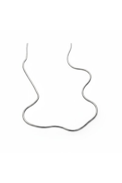 YUSSO ACCESSSORY Erkek Gümüş Çelik Kolye 316L Kararmaz Paslanmaz