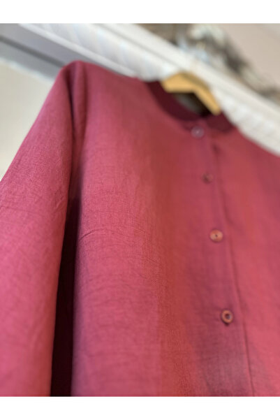 Invee Широка риза с копчета - бордо