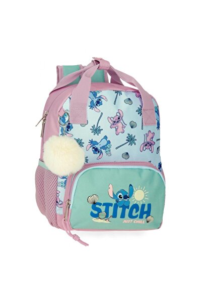 Disney Girls' kindergarten backpack, Stitch Just chill, multicolor, 23x28x10 cm