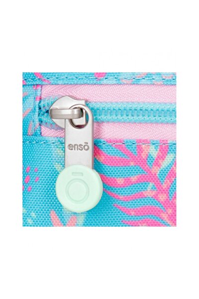 Enso Girls' trolley backpack, Jungle Mood, 2 compartments, 2 double wheels, multicolor, 44x33x21 cm