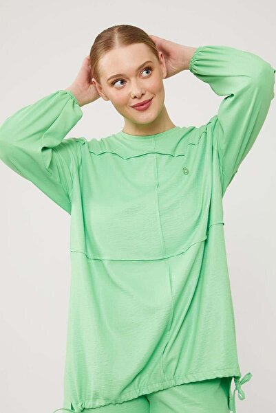 Levidor Asymmetric Cut Green Trousers Set