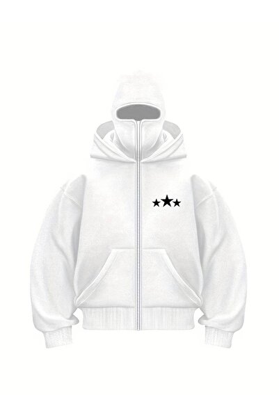 Flaubert سترة كار ماسكلي نينجا يونيسكس بسحاب، كارديجان بثلاث خيوط وسحاب سميك dj