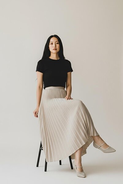 DLC Tekstil Skirt Pleated Plain Crepe