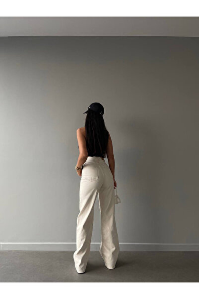 ADAMODA.RO Plain wide leg flared jeans