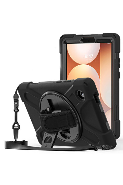 UnDePlus Samsung Galaxy Tab A11 8.7Inch Case Defender Strap-On Armored Tank Case X133 X135 135F