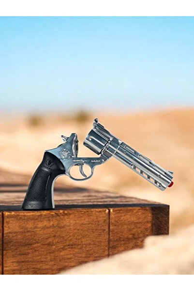 YVZ Metal Revolver Silah 25 cm Mantar Kapsül Atan Tabanca Revolver 144 Adet K...