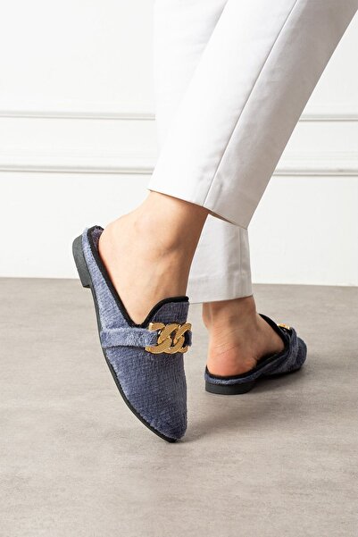 FUGA MODA Velza Gray Short Furry Elegant Engagement Dowry Bundle Guest House Slippers