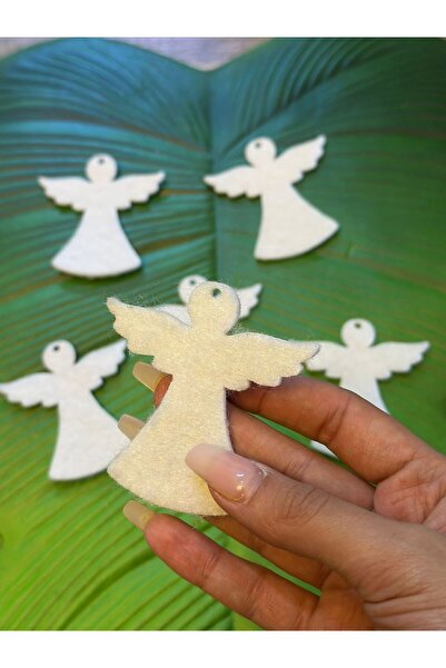 Gönülden Tasarım SET DE 6 EMBLEME DE ÎNĂGĂLĂ ALBĂ 7X7 CM