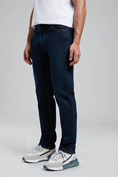 Lee Cooper Rico High Waist Straight Cut Straight Leg Blue Men's Jean Pants