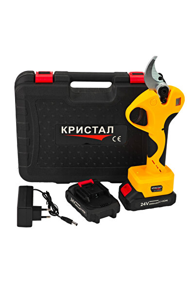 DDT Foarfece de grădină cu baterie DDT-CRISTAL, 24 V, 2 Ah, deschidere maximă...